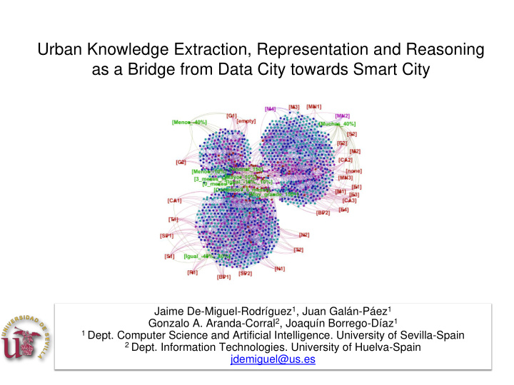 urban knowledge extraction representation and reasoning