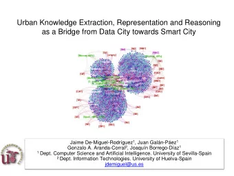 Urban Knowledge Extraction, Representation and Reasoning  as a Bridge from Data City towards Smart