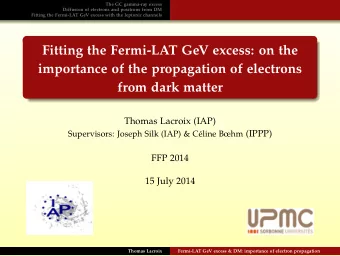 Fitting the Fermi-LAT GeV excess: on the  importance of the propagation of electrons  from dark