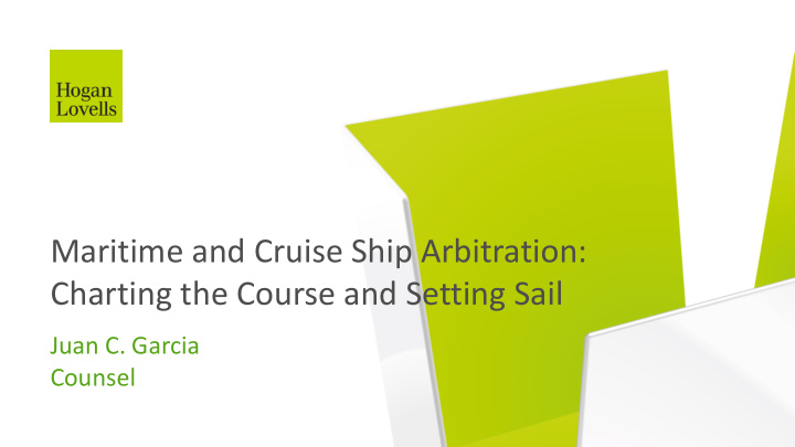 maritime and cruise ship arbitration charting the course