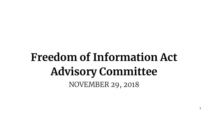 freedom of information act