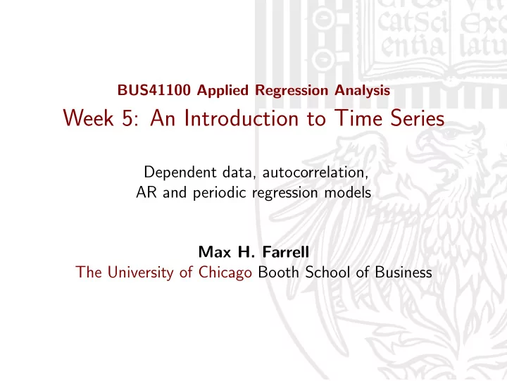 week 5 an introduction to time series