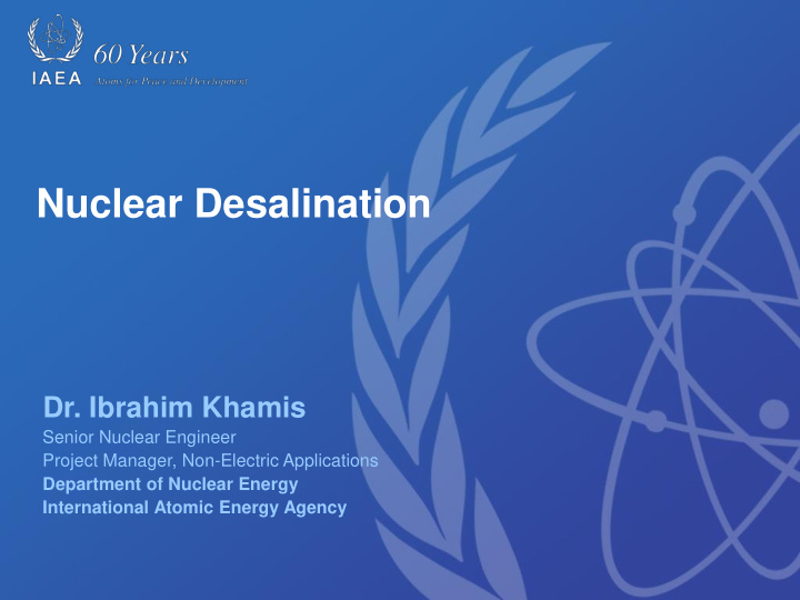 nuclear desalination