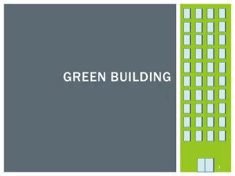 GREEN BUILDING  1  NGBS  National Association of Home Builders (NAHB) established  National