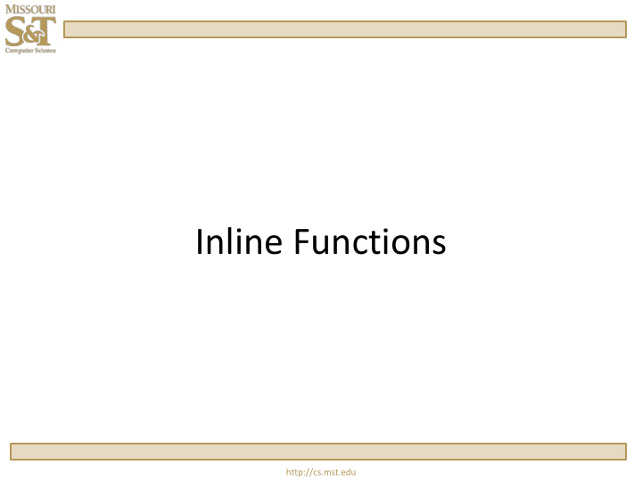 inline functions