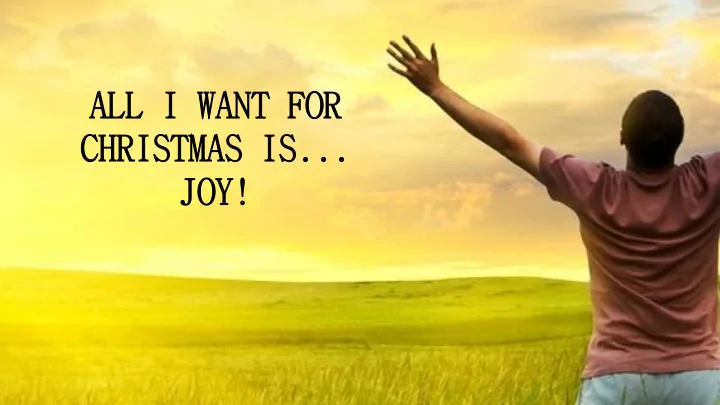 all i want for all i want for christmas is christmas is