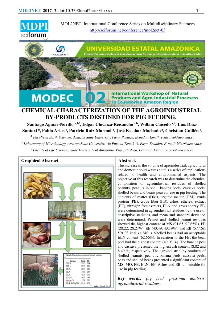 mol2net 2017 3 doi 10 3390 mol2net 03 xxxx 2 introduction