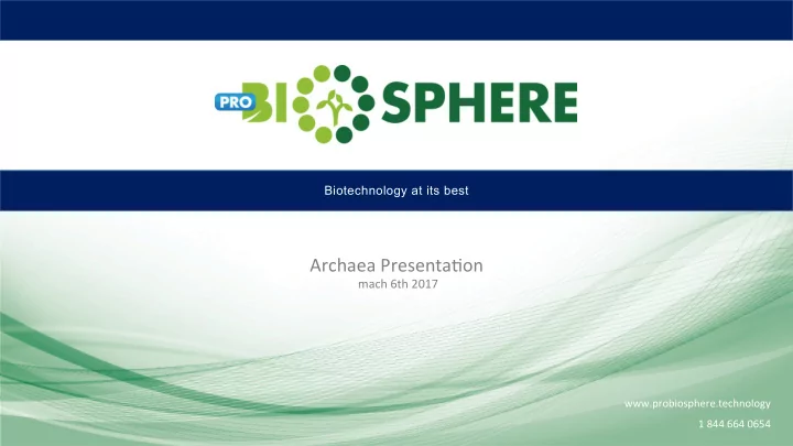 about probiosphere