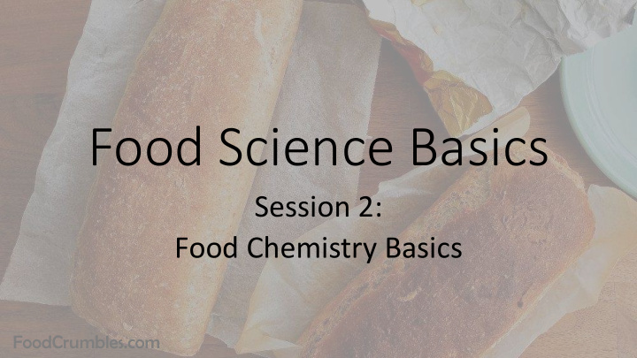 food science basics