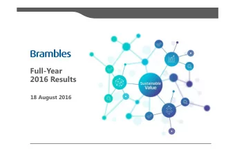 Full-Year  2016 Results  18 August 2016  Overview  Tom Gorman, CEO  2  Group safety performance