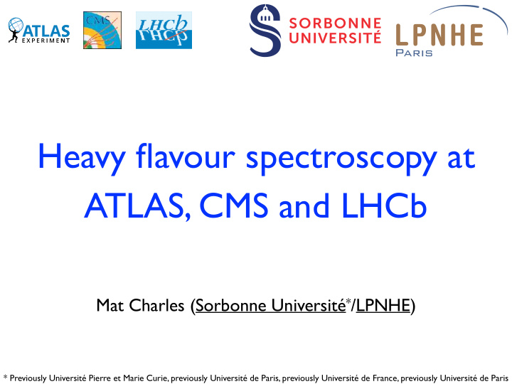 heavy flavour spectroscopy at atlas cms and lhcb