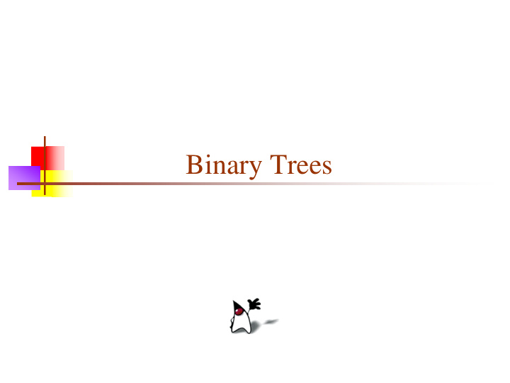 binary trees parts of a binary tree