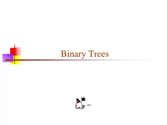 Binary Trees  Parts of a binary tree  A binary tree is composed of zero or more nodes  Each