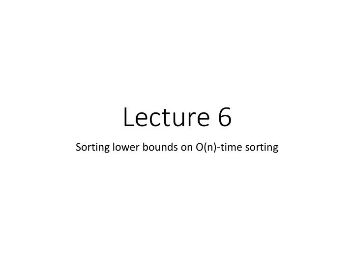 lecture 6