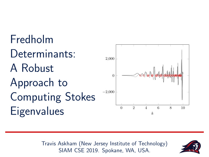 fredholm determinants