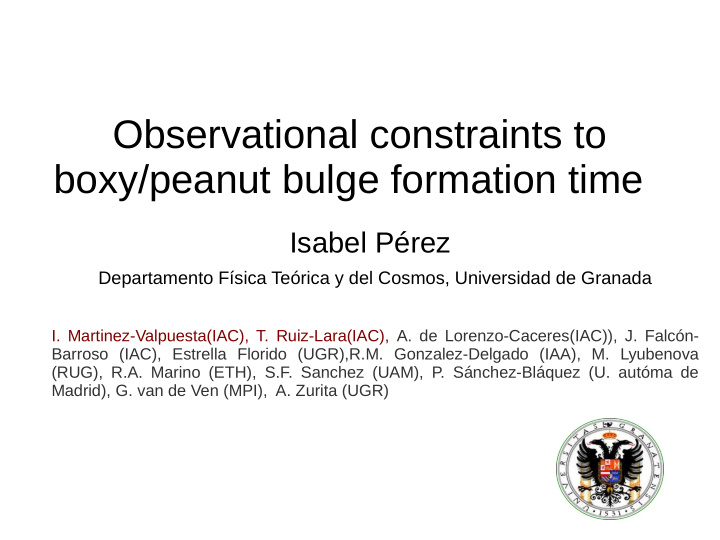 observational constraints to boxy peanut bulge formation