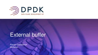External buffer  Raslan Darawsheh  Mellanox  External buffer    First was introduced by Olivier