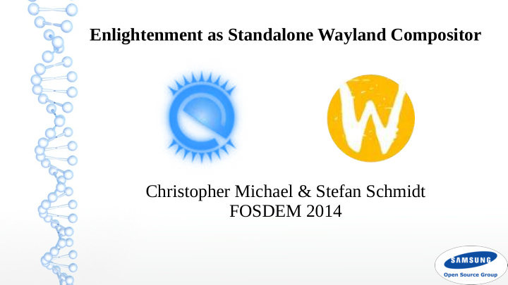 enlightenment as standalone wayland compositor