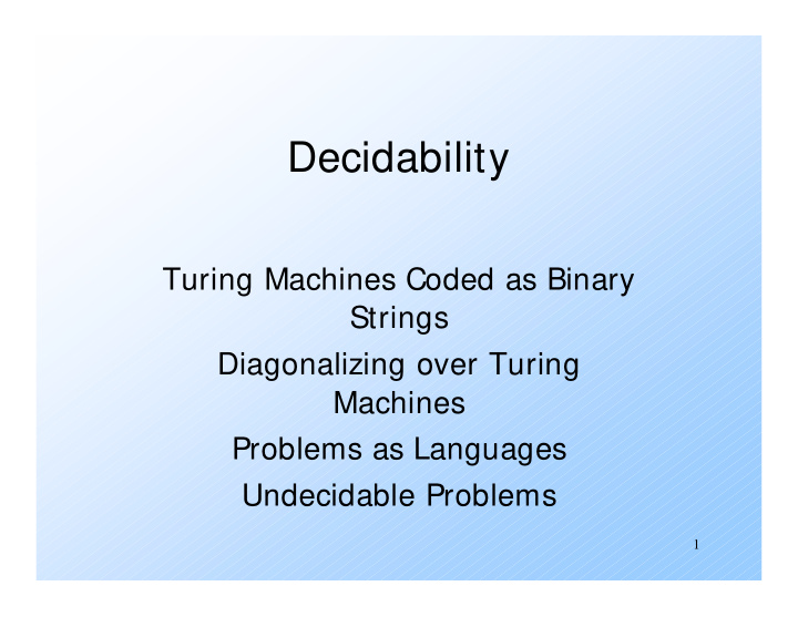 decidability