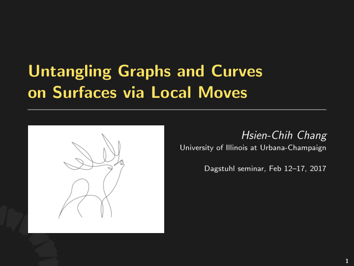 untangling graphs and curves on surfaces via local moves