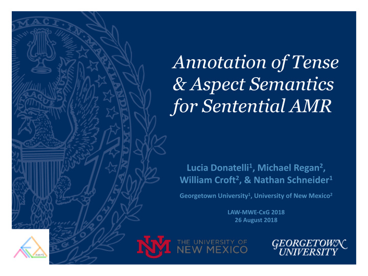 annotation of tense aspect semantics for sentential amr