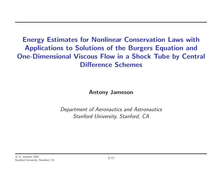 energy estimates for nonlinear conservation laws with