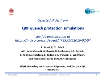 QXF quench protection simulations  see full presentation at