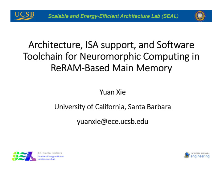 architecture isa support and software toolchain for
