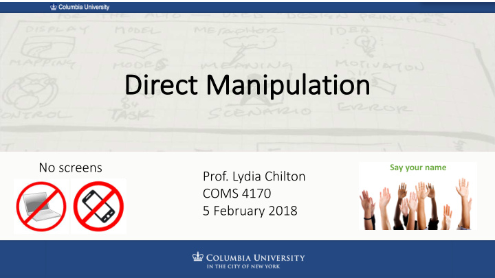 direct ct manipulation