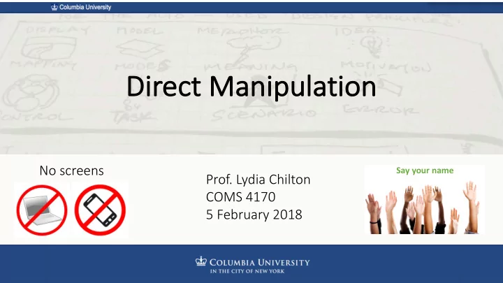 direct ct manipulation