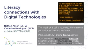 Agenda About the Digital Technologies curriculum Stories and procedural texts  Interactive fiction