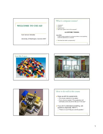 computers?  science?