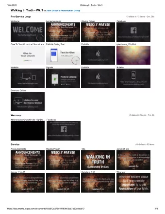 10/4/2020  Walking In Truth - Wk 3  John 17:3  Genesis 3:8  Psalm 18:19  Psalm 149:4  Jeremiah