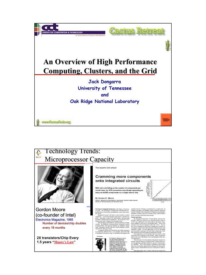 an overview of high performance an overview of high