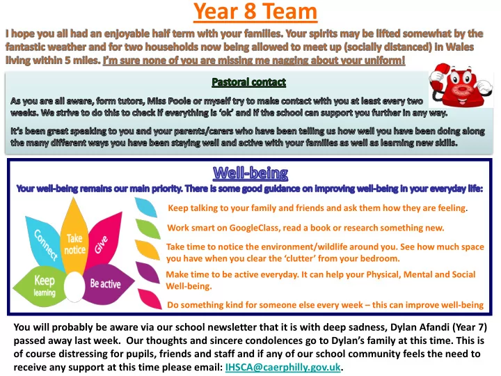 year 8 team