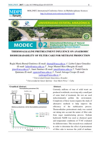 MOL2NET , 2017 , 3, doi:10.3390/mol2net-03-015339  2  The physical-chemical characterization of