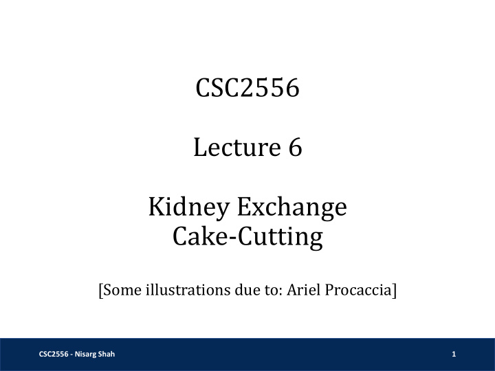 csc2556 lecture 6