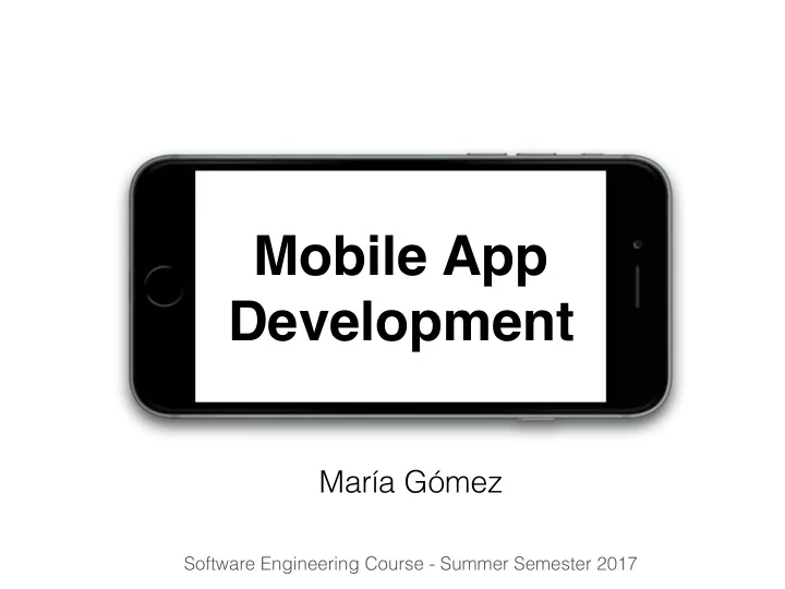 mobile app development
