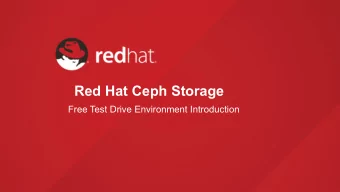 Red Hat Ceph Storage Free Test Drive Environment Introduction  Karan Singh  Sr. Storage Architect