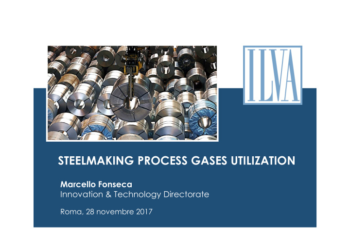 steelmaking process gases utilization