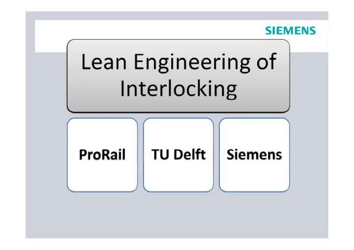 goals status quo modelling tenets prorail track plans