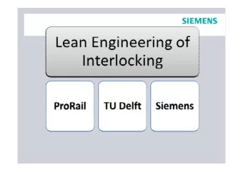 Goals  Status Quo  Modelling Tenets  ProRail track plans 1. Can mostly be mapped to the