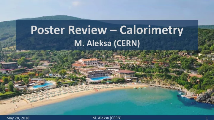 poster review calorimetry