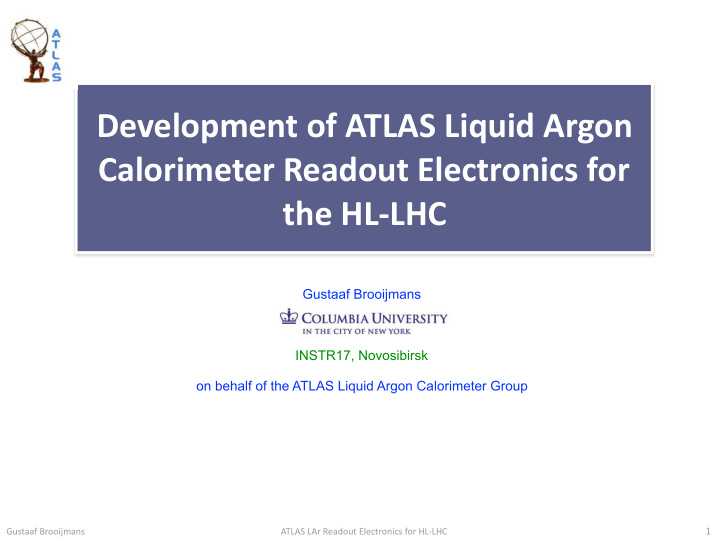 development of atlas liquid argon calorimeter readout