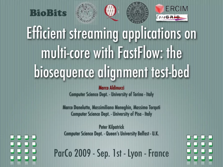 efficient streaming applications on multi core with