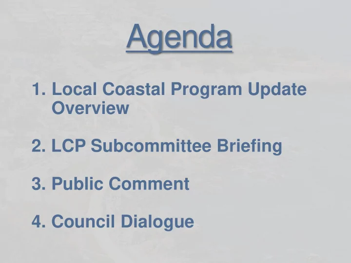 agenda
