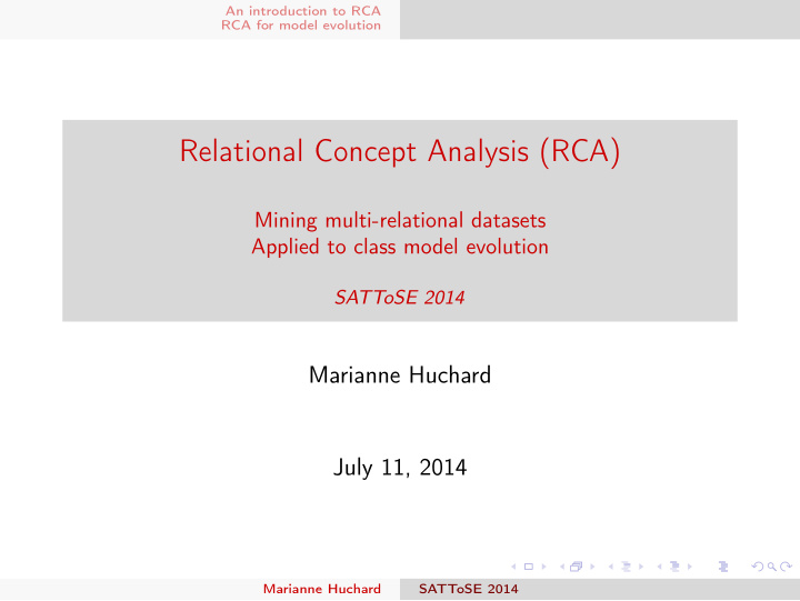 relational concept analysis rca