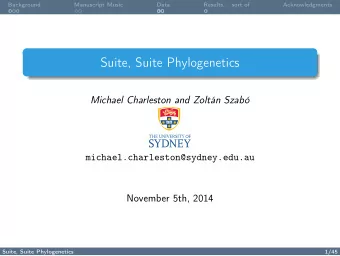 s  r  Michael Charleston and Zoltn Szab