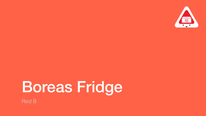 boreas fridge