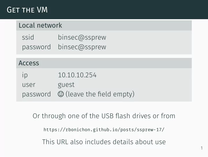 get the vm